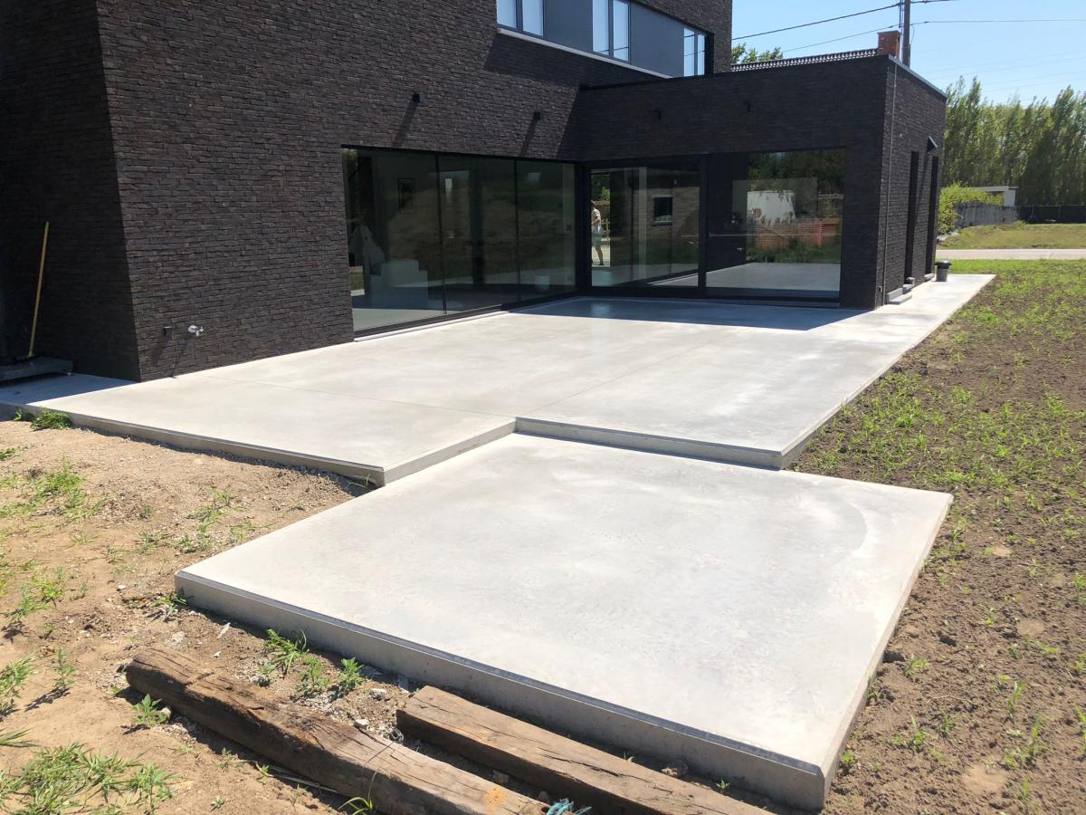 Gerealiseerde Bonprojecten Gepolierde Beton Beton Oprit Polybeton